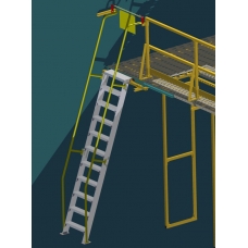 B9674-2400 Semi-Portable Access Ladder Type 2.4M